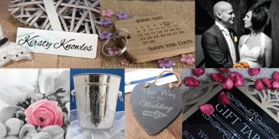 Enchase Personalised bespoke wedding table wear, favours, gifts