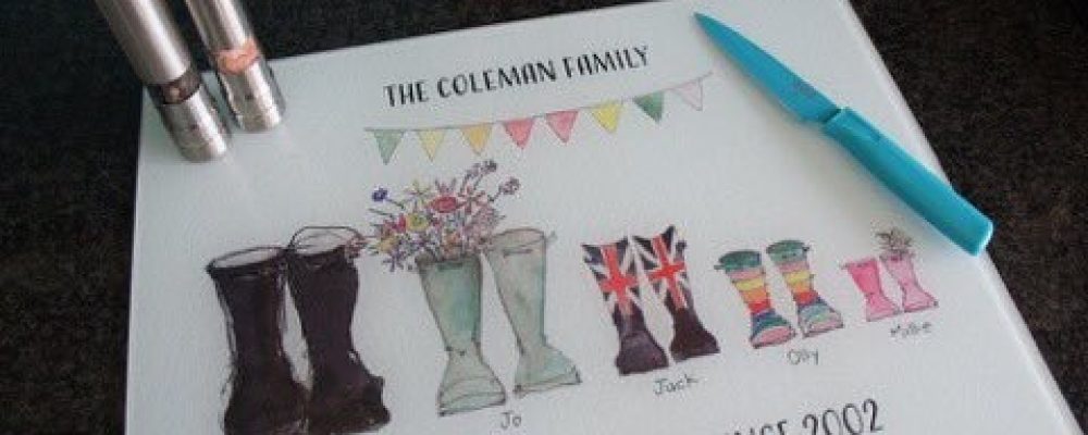 ENDED-Win a Bespoke Glass Chopping Board from This is Nessie for Father’s Day